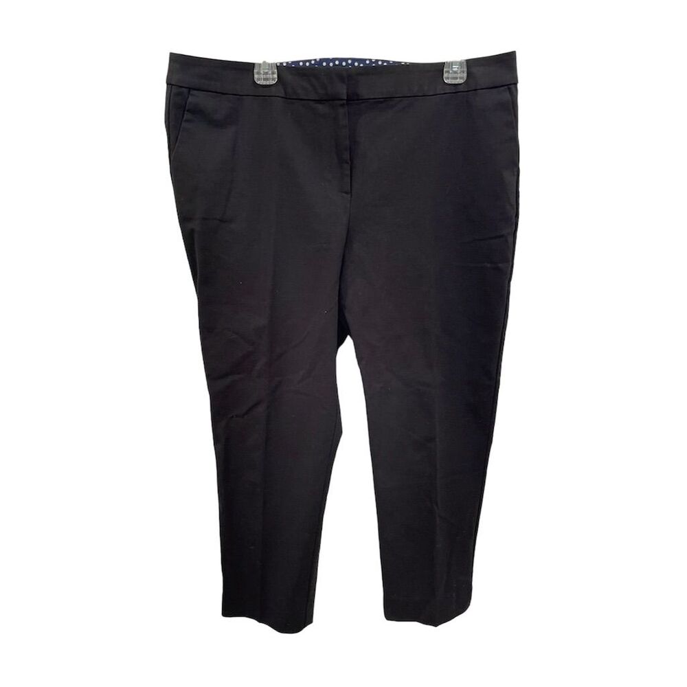 Boden Women's Black Tapered Cropped Pants Size 20 Casual workwear